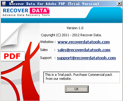 pdf޸(Recover Data for Adobe PDF)ͼ1