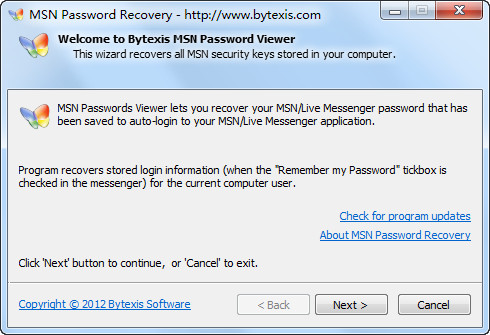 MSNָ(MSN Password Recovery)ͼ0
