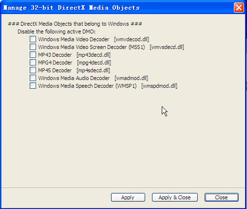 a^Vz鹤(K-Lite Codec Tweak Tool)؈D2