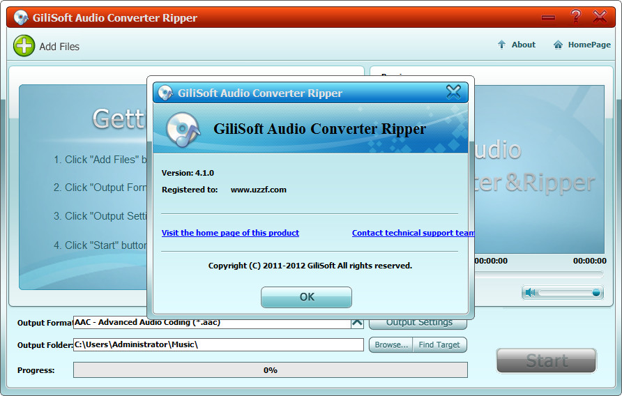 Ƶת(GiliSoft Audio Converter Ripper)ͼ2