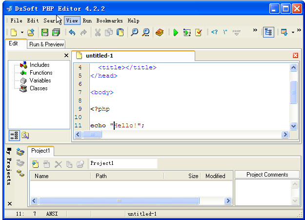 PHP݋(DzSoft PHP Editor)؈D0