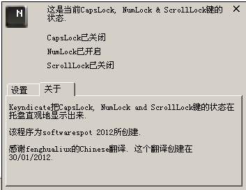 CapsLock,NumLock,ScrollLock лʾ(Keyndicate )ͼ0