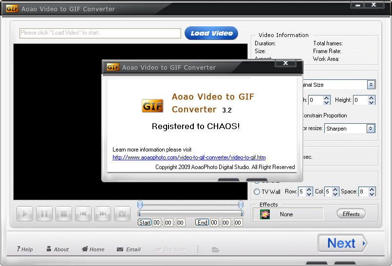 ƵתGIF(Aoao Video to GIF Converter)ͼ0