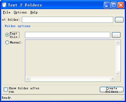 ½ļй(Text2Folders)ͼ1