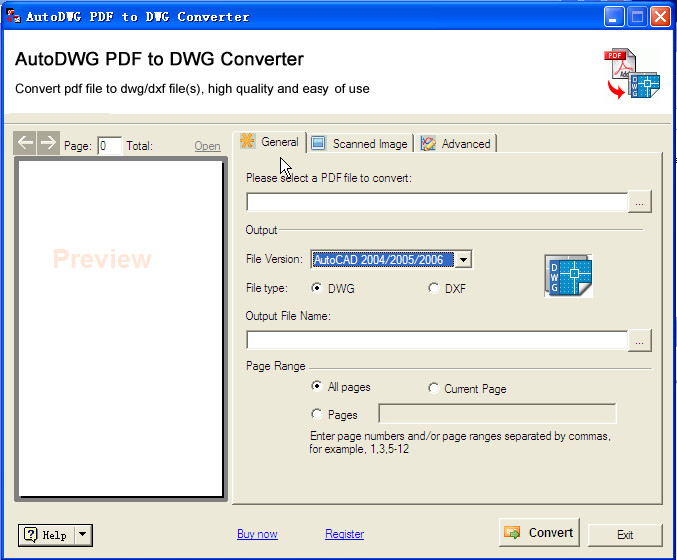 pdfתcad(AutoDWG PDF to DWG Converter)ͼ1
