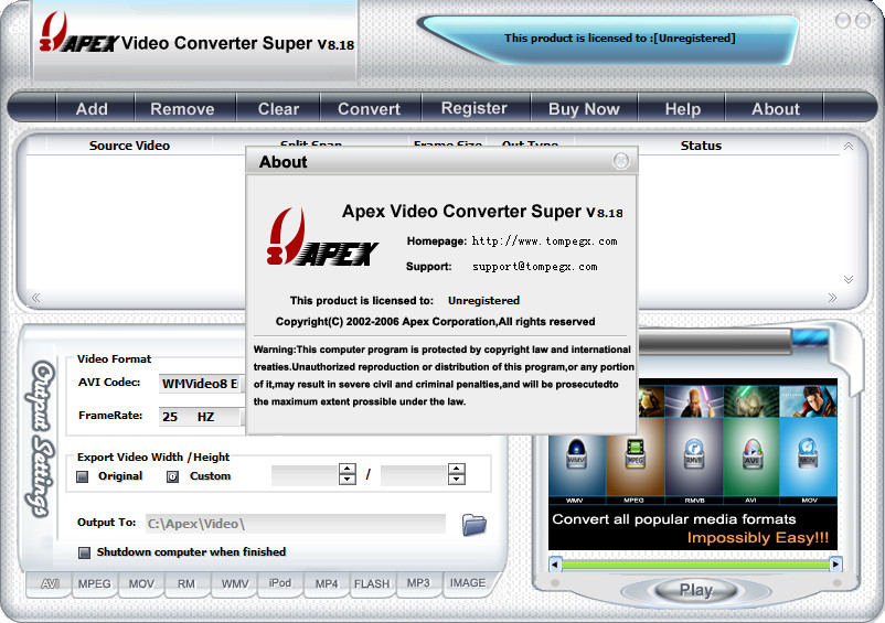 Ƶת(Apex Video Converter Super)ͼ1