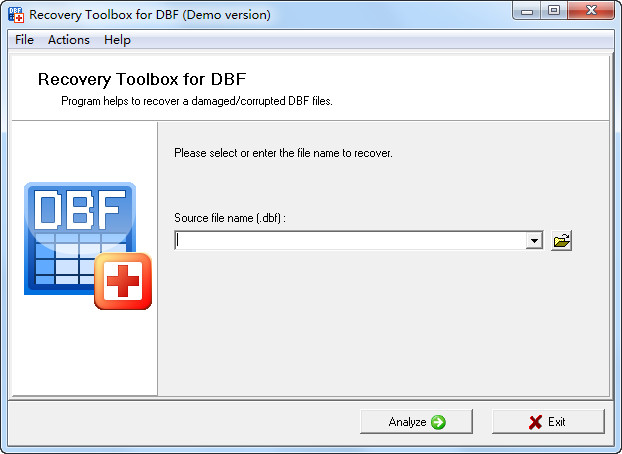 DBF(sh)(j)֏͹(Recovery Toolbox for DBF)؈D0