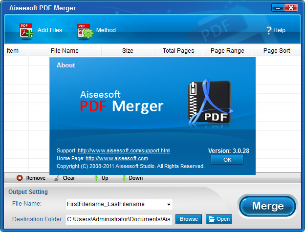 PDFϲ(Aiseesoft PDF Merger)ͼ1