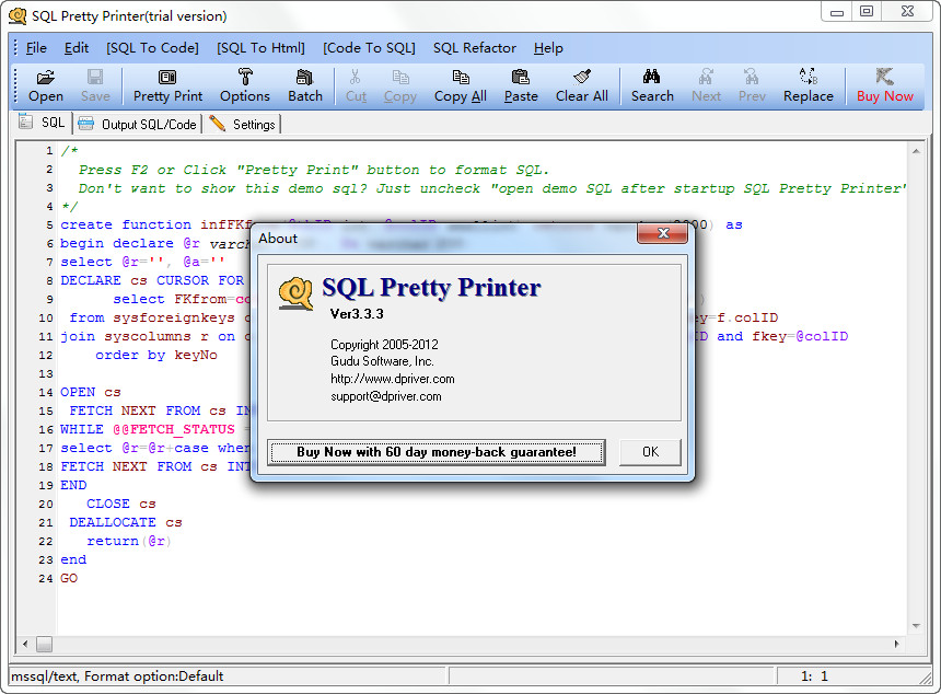 SQL(SQL Pretty Printer)ͼ2