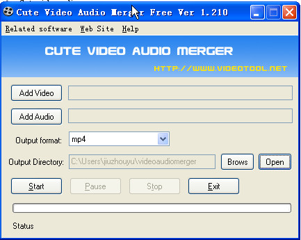 ɰƵƵϲ(Cute Video Audio Merger)ͼ0
