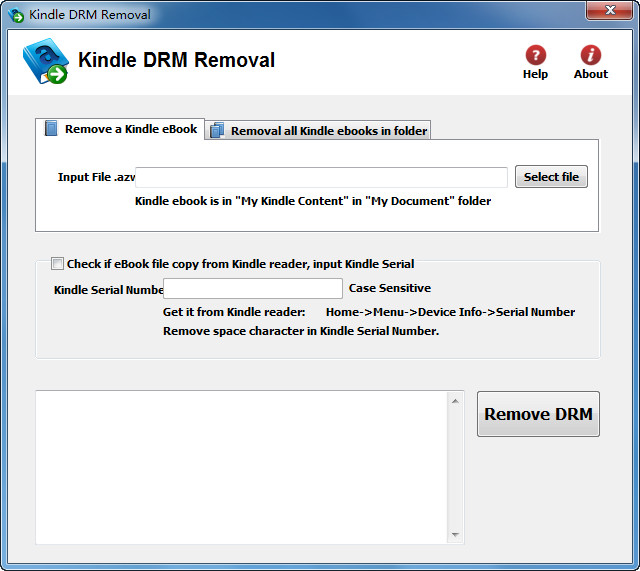 Kindle DRM Removal(ȥDRM)ͼ0