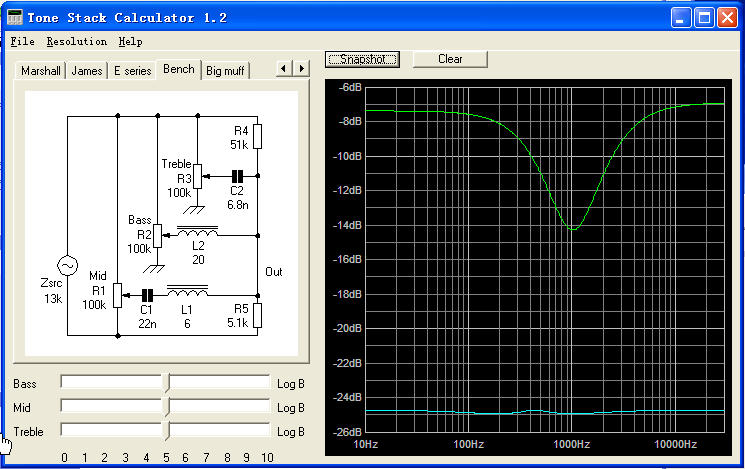 eq(Tone Stack Calculator)ͼ2