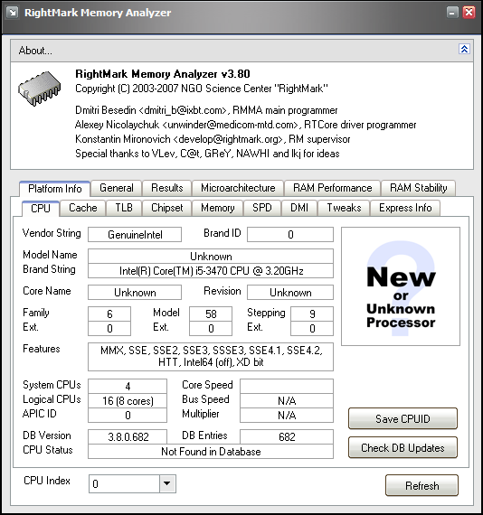 ڴ⹤(RightMark Memory Analyzer)ͼ0