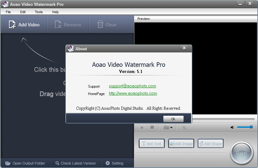 视频加水印软件(Aoao Video Watermark)5.2 破
