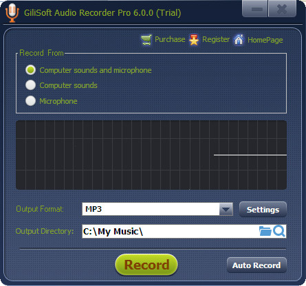 Ƶ¼ƹ(GiliSoft Audio Recorder)ͼ0