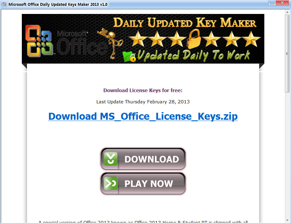 Officeעȡ(Microsoft Office Daily Updated Keys Maker)ͼ1