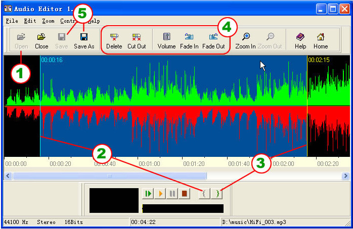 Ʒ༭(Shuangs Audio Editor)ͼ1