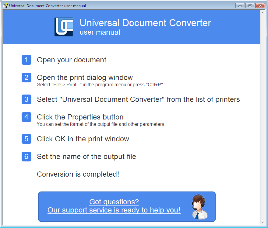 ęnD(zhun)Q(Universal Document Converter)؈D0