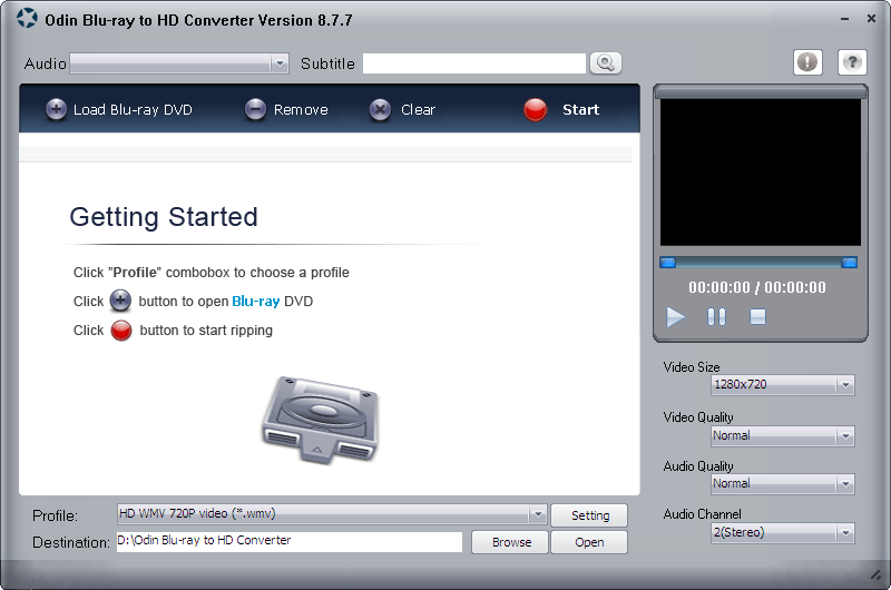 Ƶת(Odin Blu-ray to HD Converter)ͼ0