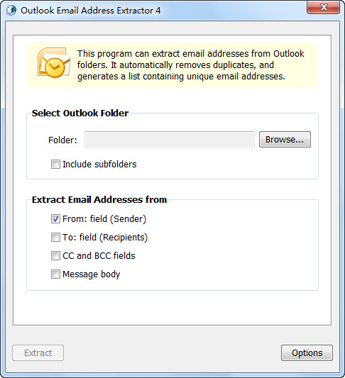 Outlookַȡ(Outlook Email Address Extractor)ͼ0