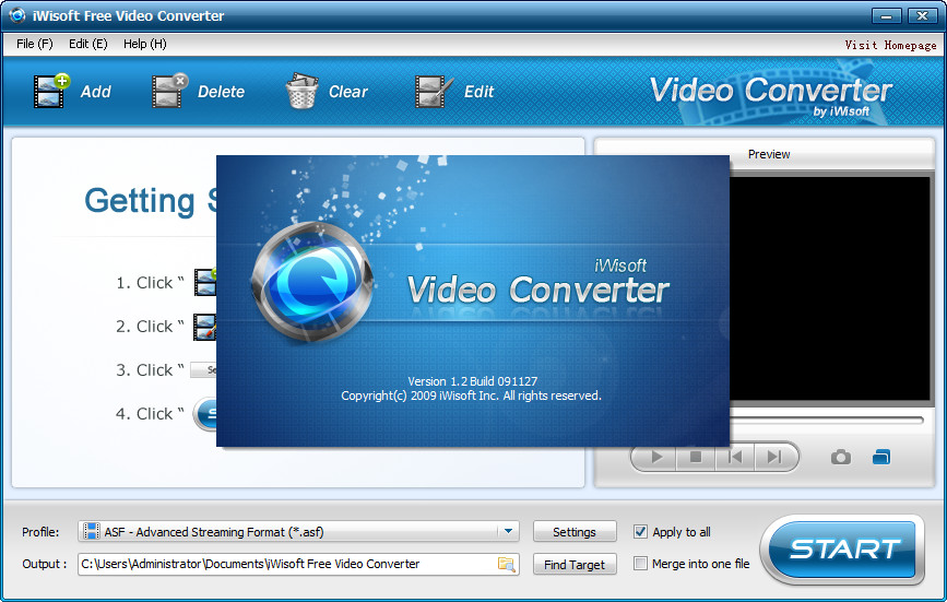 iWisoft Free Video Converter(Ƶת)ͼ1