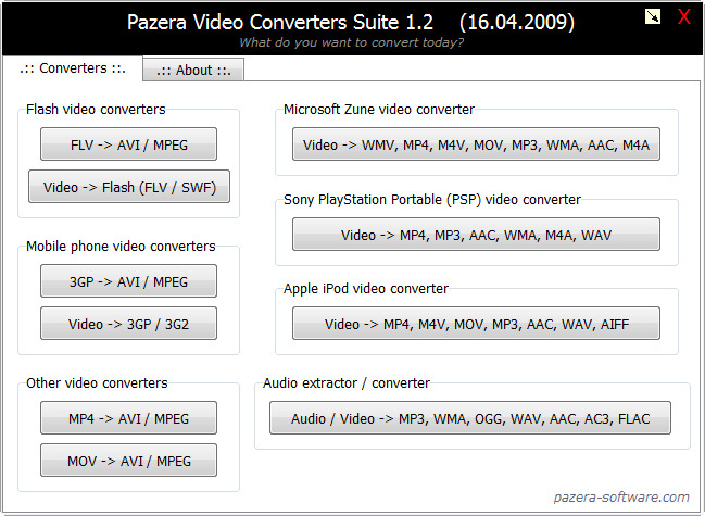 Pazera Video Converters Suite(Ƶߺϼ)ͼ0