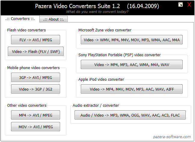 Pazera Video Converters Suite(ҕlߺϼ)؈D0