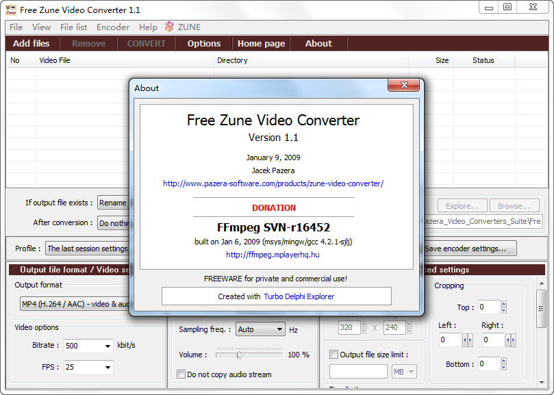 ZuneƵת(Free Zune Video Converter)ͼ1