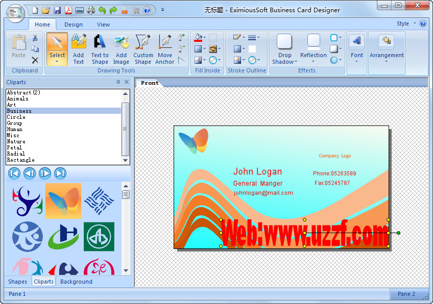 Ƭ(EximiousSoft Business Card Designer)ͼ0