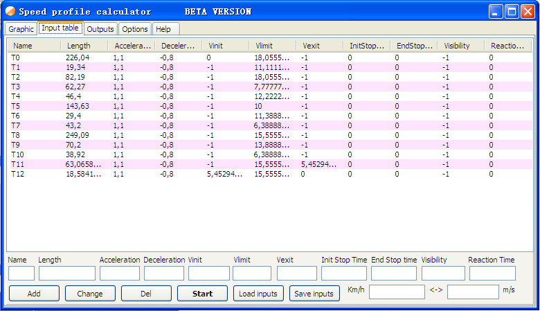 ټ(Speed profile calculator)ͼ0