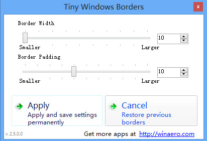 ޸win8ڱ߿С(Tiny Windows Borders)ͼ0