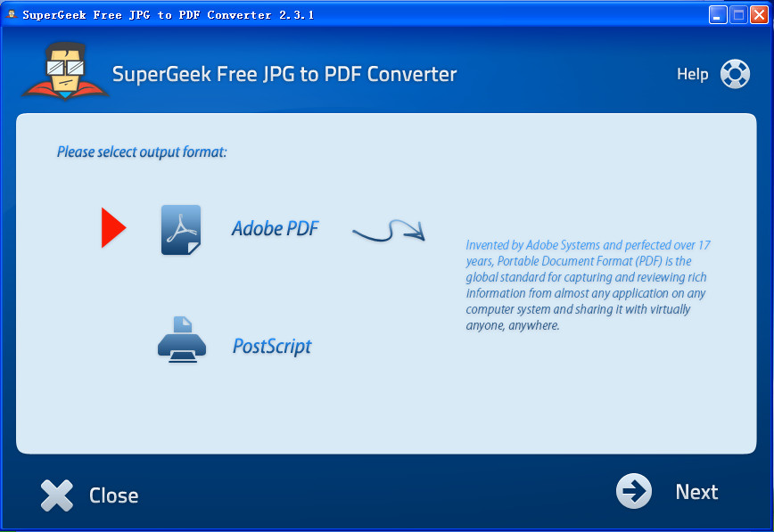 ͼƬת鹤(SuperGeek Free JPG to PDF Converter)ͼ0