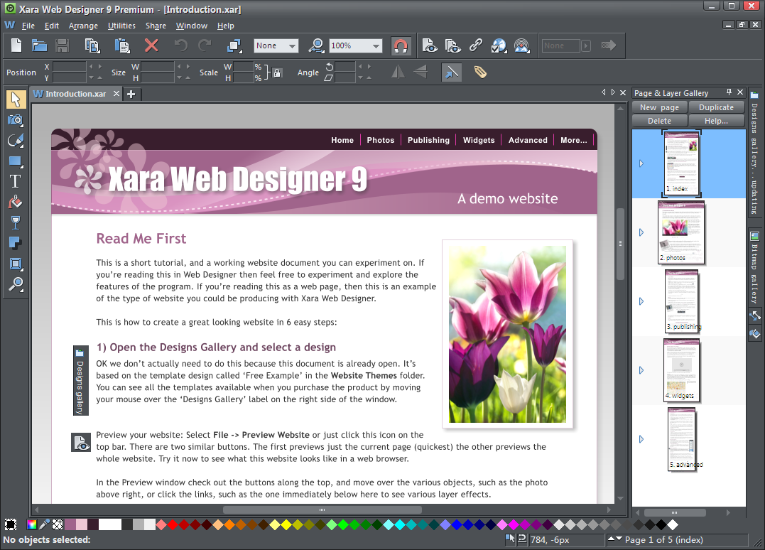 ӻҳ(Xara Web Designer)ͼ1