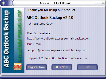 Outlookʼݹ(ABC Outlook Backup)ͼ1