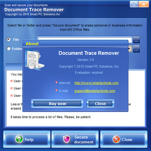 Officeĵ(Document Trace Remover)ͼ1