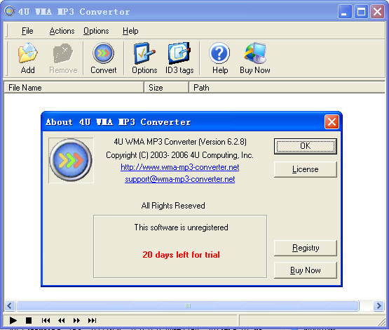 ָʽת(4U WMA MP3 Converter)ͼ1