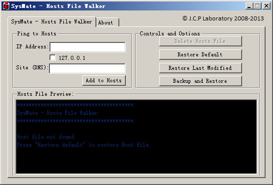 hostsļ༭(SysMate-Hosts File Walker)ͼ0