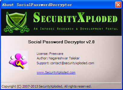 snsָ(Social Password Decryptor Portable)ͼ1