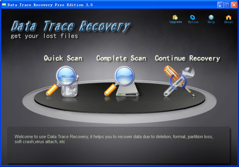 ݸٻָ(Data Trace Recovery Free Edition)ͼ0