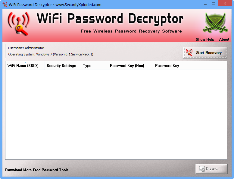 WiFiָ(WiFi Password Decryptor)ͼ0