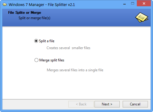 ļָϲ(File Splitter)ͼ0