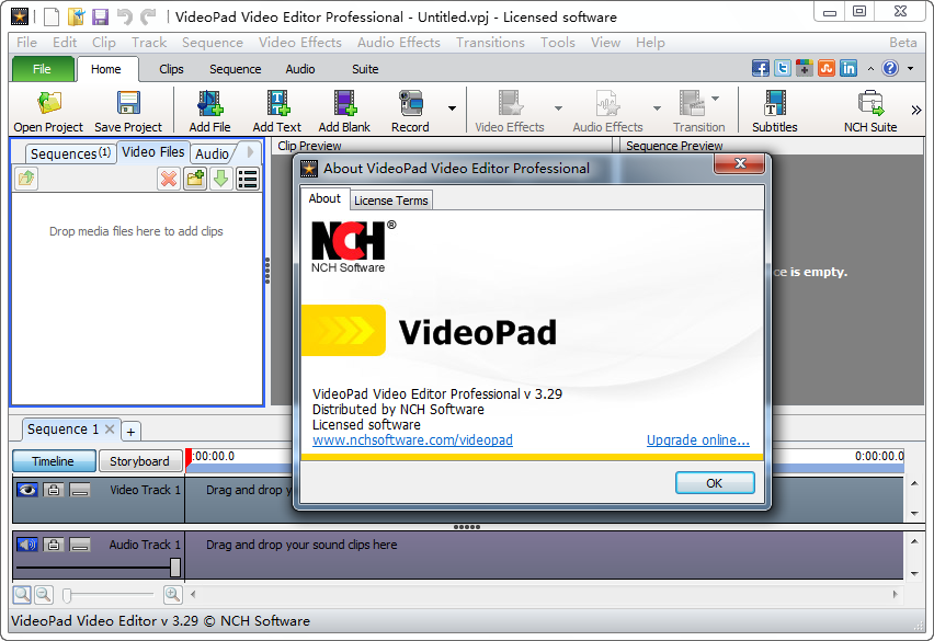 VideoPad Video Editor(视频编辑软件)v3.29 绿