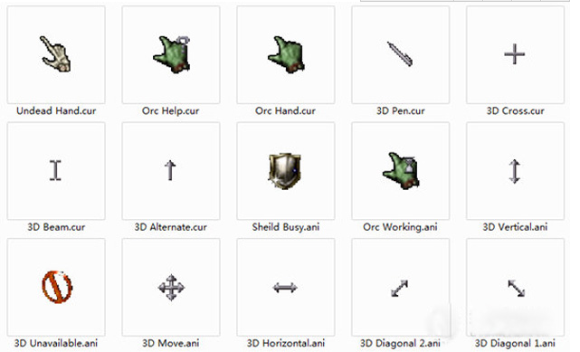 魔兽争霸鼠标指针1.0 绿色免费版
