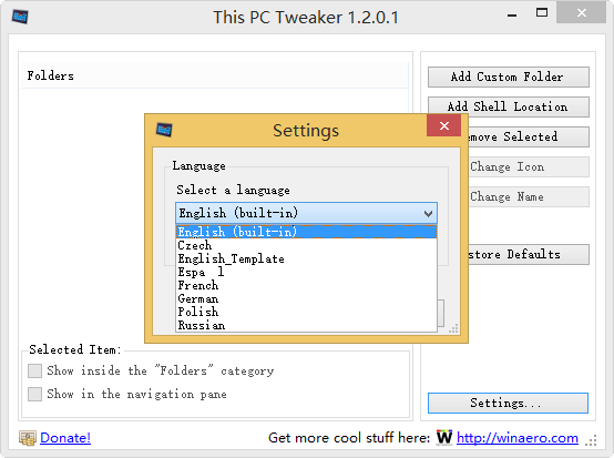 This PC Tweaker(ԶWin8.1ļѡ)ͼ1