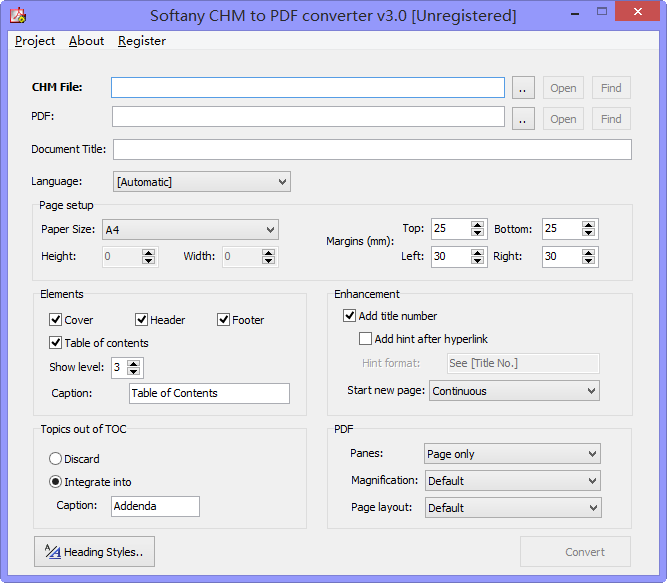 Softany CHM To PDF Converter(chmתpdf)ͼ0