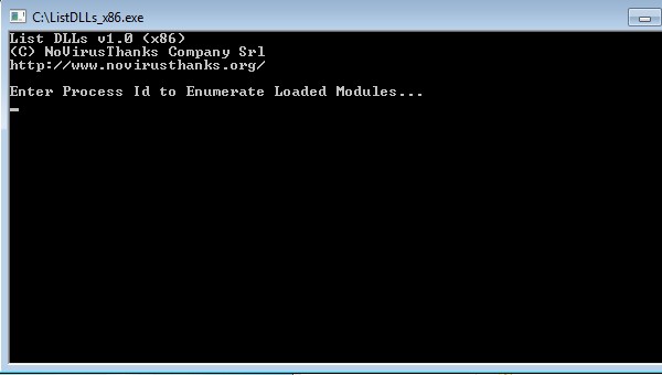 DLLģKd(NoVirusThanks ListDLLs)؈D0