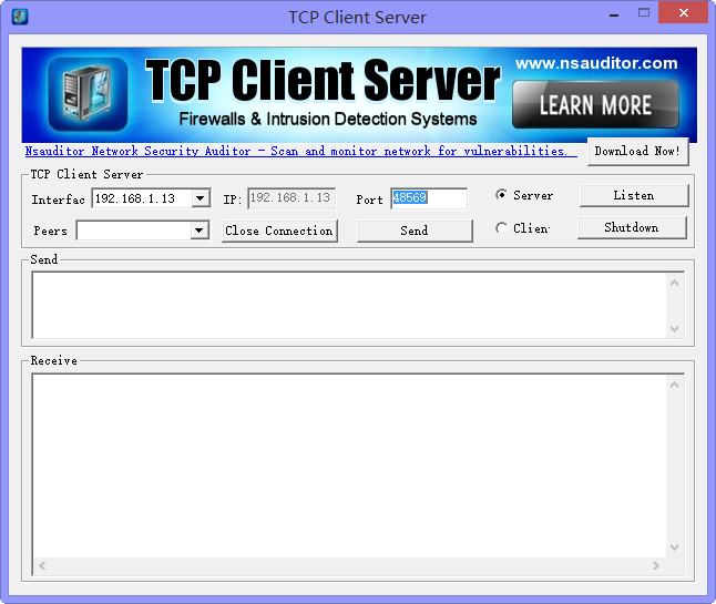˿ڲ鿴(TCP Client Server)ͼ0