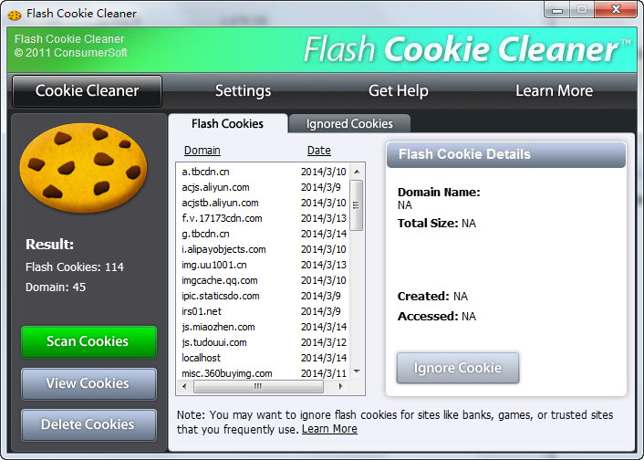 Flash Cookie(Flash Cookie Cleaner)ͼ0