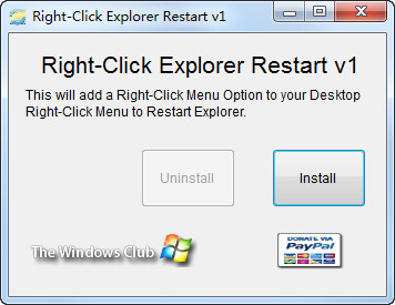 Դ(Right-Click Explorer Restart)ͼ0