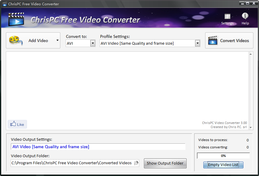 Ƶת(ChrisPC Free Video Converter)ͼ0